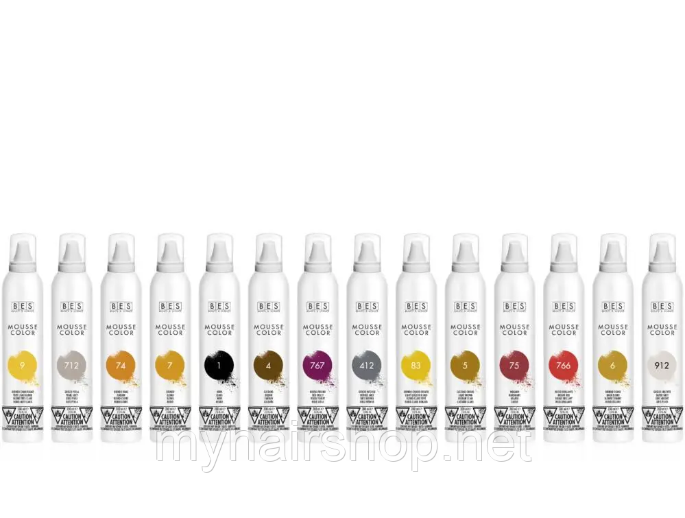 Мус для фарбування волосся BES Mousse Color 200мл