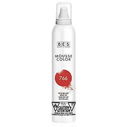 Мус для фарбування волосся BES Mousse Color 200 мл 766-яскравий червоній