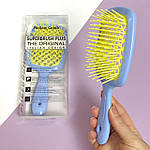 Гребінець для волосся Superbrush Plus Hollow Comb, блакитний/ жовтий, фото 4