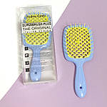 Гребінець для волосся Superbrush Plus Hollow Comb, блакитний/ жовтий, фото 2