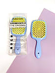 Гребінець для волосся Superbrush Plus Hollow Comb, блакитний/ жовтий, фото 5