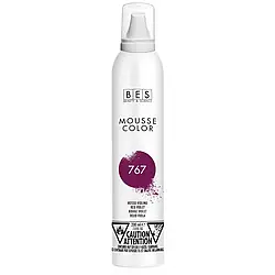 Мус для фарбування волосся BES Mousse Color 200 мл 767-червоний фіолет