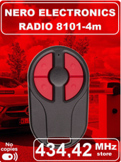 Пульт-брелок Nero Electronics Radio 8101-2m двоканальний Неро Електронікс, фото 5