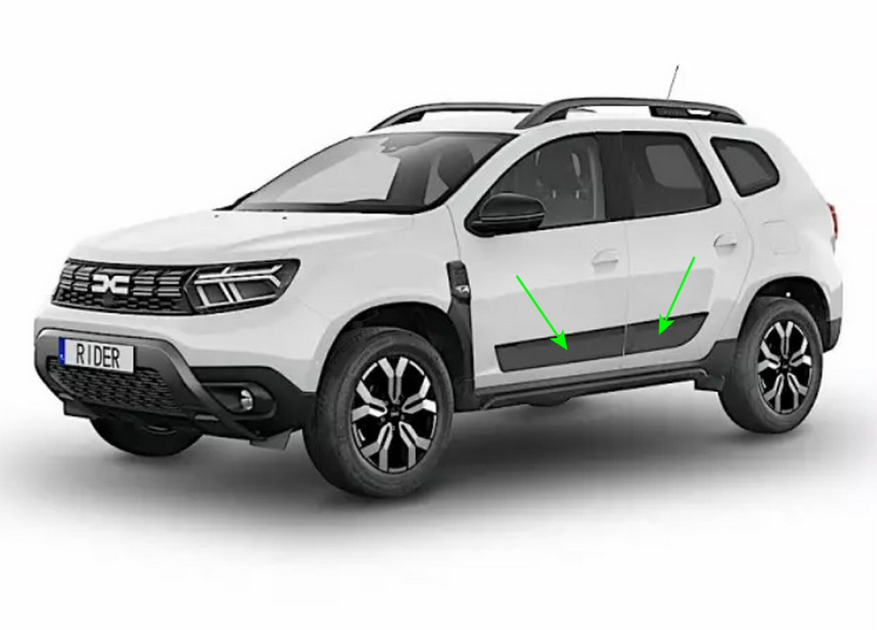Молдинги на двері для Dacia Renault Duster II 2018+, FL 2021+, FL2023+