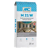 Еластичний клей для плитки "тепла підлога" ТМ Botament M 21 WH 25кг,білий