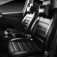 Чехлы на сиденье Форд Фиеста МК7 (Ford Fiesta MK7) НЕО Х модельные экокожа аригона