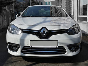 Renault Fluence 2013" Накладки на решітку бампера Carmos ARS Накладки на решітку Рено Флюенс