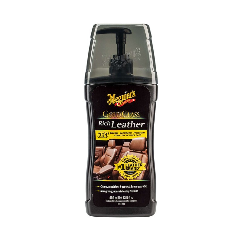 Гель 3 в 1 для догляду за шкіряним салоном Meguiar's Gold Class Rich Leather Gel 400 мл (G17914), фото 1