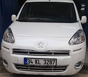 Citroen Berlingo решітка 2012 суцільна ARS Накладки на решітку Сітроен Берлінго