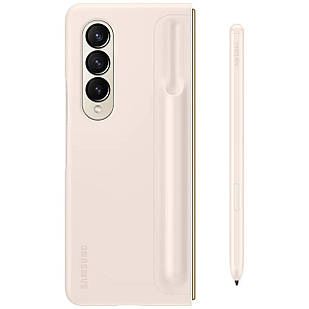 Оригинальный чехол Samsung Slim Standing Cover with Pen Sand для Galaxy Fold 4