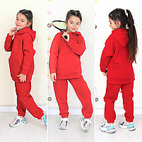 Костюм на флісі від 6 до 10 років для дівчинки спортивний зимовий теплий  Костюм-двійка різні кольори, фото 4