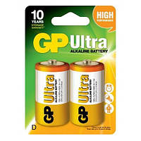 Батарейка GP ULTRA ALKALINE 1.5V 13AU-U2 щелочная, LR20, D (4891199034442)