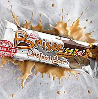 Протеїнові батончики Power Pro 25% Brisee bar з арахісом у карамелі без цукру 20x55g