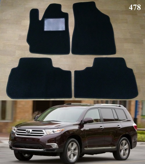 Ворсові килимки на Toyota Highlander 2 '08-13