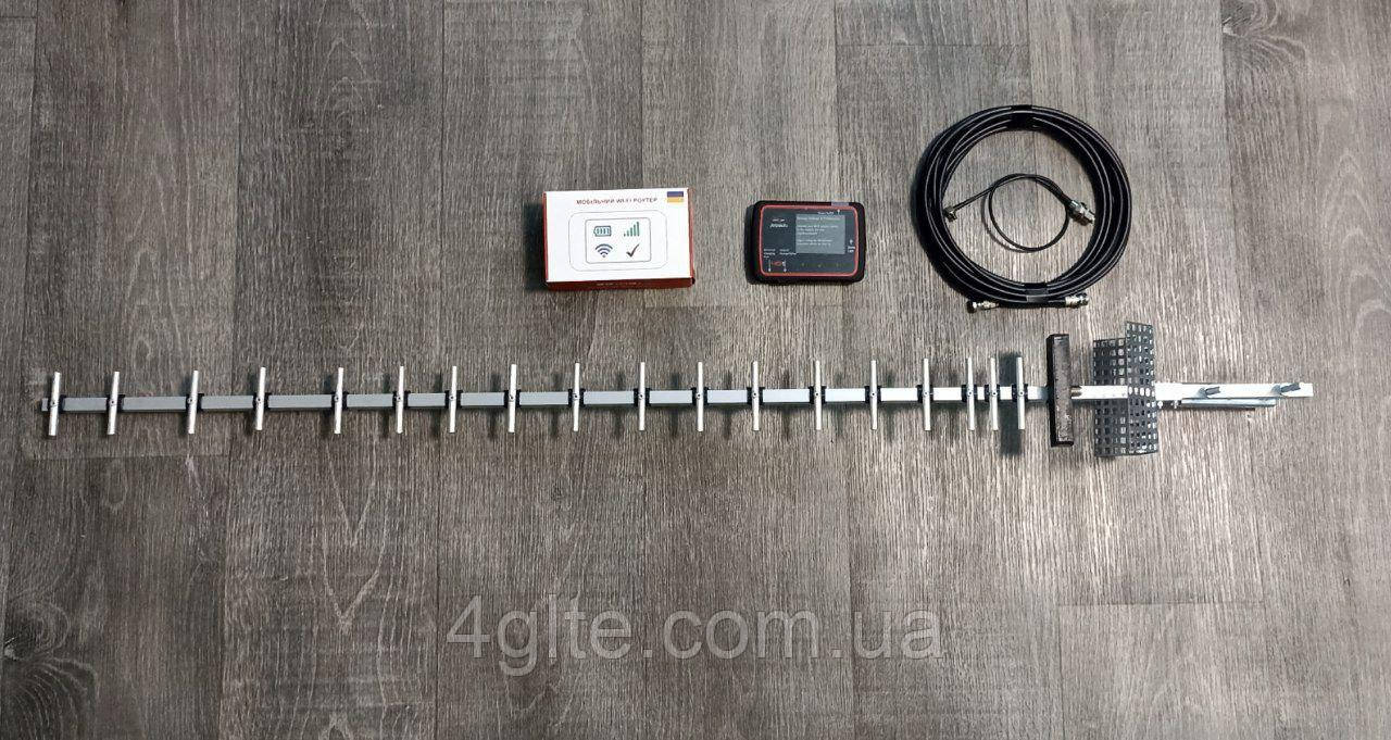 4G Wi-Fi роутер Novatel MiFi6620UA (Прошивка з корабликом) з антеною Стріла 21 dBi + 10м, фото 1