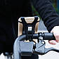 Велотримач для телефону на кермо Baseus Miracle Bicycle Vehicle Mounts (4-6", силікон алюміній). Black, фото 8