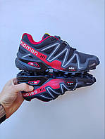 Мужские кроссовки Salomon Speedcross Black&Red 41-45