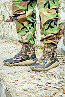 Мужские ботинки Under Armour UA HOVR Dawn WP Boots (камуфляж/чёрный) высокая демисезонная обувь J3484 тренд