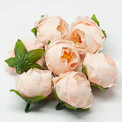 Бутон півонії 4 см, персиковий.