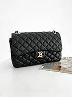 Женская сумка Chanel Classic Doule Flap Bag (черная) torba0130 стильная сумочка из экокожи с эмблемой Шанель