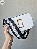 Женская сумка Marc Jacobs White (белая) 1086SM красивая стильная сумочка кросс боди Марк Якобс для девушки