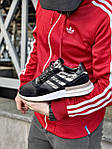 Чоловічі кросівки Adidas ZX 500 RM Blends Black Suede (чорні) молодіжні кроси демісезон J3465 top, фото 6