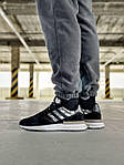 Чоловічі кросівки Adidas ZX 500 RM Blends Black Suede (чорні) молодіжні кроси демісезон J3465 top, фото 10