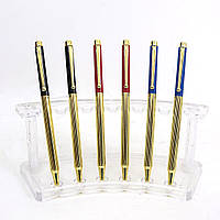 Ручка поворотна металева Baxin золото з червоно/син/чорн