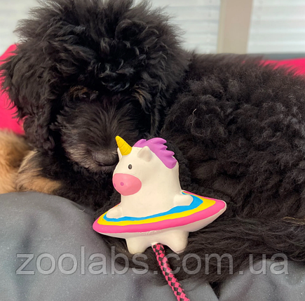 Іграшка для собак з піщалкою Єдиноргір | Max&Molly Shuggles Toy Magic Mikey, фото 4