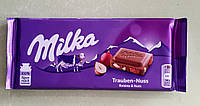 Шоколад Milka с фундуком и изюмом молочный 100 г