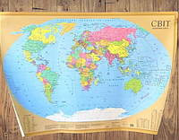 Карта мира политическая. 97,5 * 67 см.. (Укр.) 47152 Аванпост-Прим