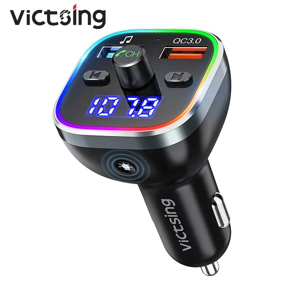 VicTsing BH378 Bluetooth FM передавач для автомобільного бездротового радіоадаптера Hi-Fi, фото 1