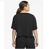 Футболка жіноча спортивна укорочена Nike W NSW RIB JRSY SS TOP, фото 2
