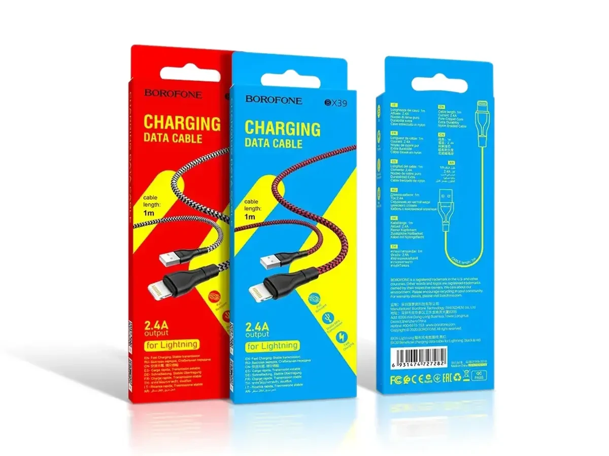 Кабель USB - Lightning Borofone BX39 Beneficial 360шт 7239