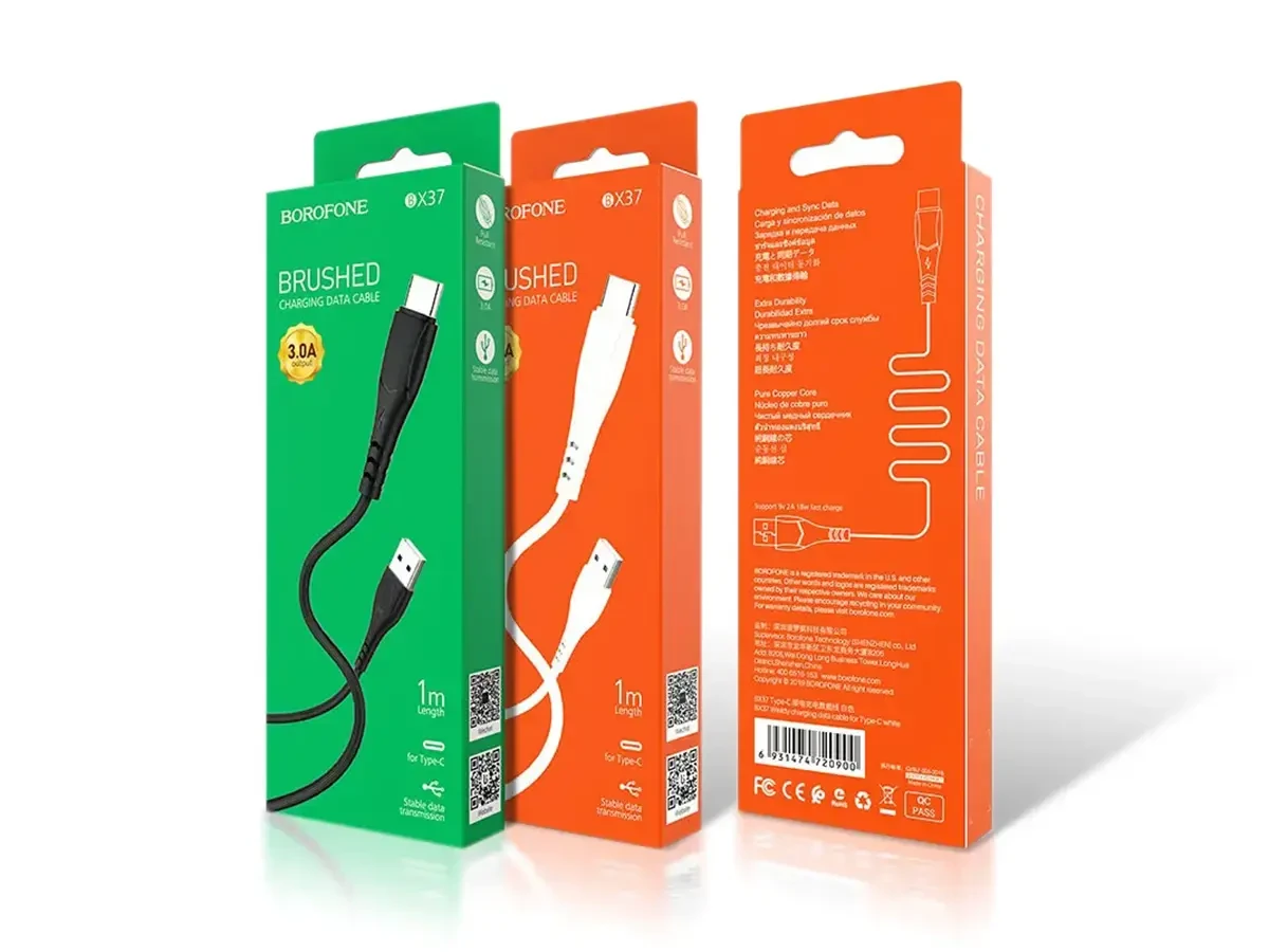 Кабель USB - Type-C Borofone BX37 Wieldy 360шт 7290