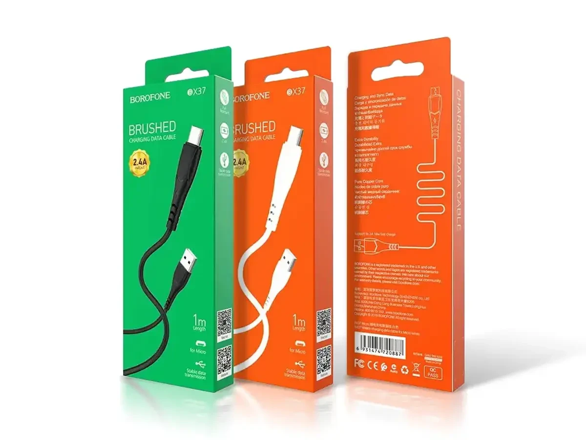 Кабель USB - micro USB Borofone BX37 Wieldy 360шт 7291, фото 1