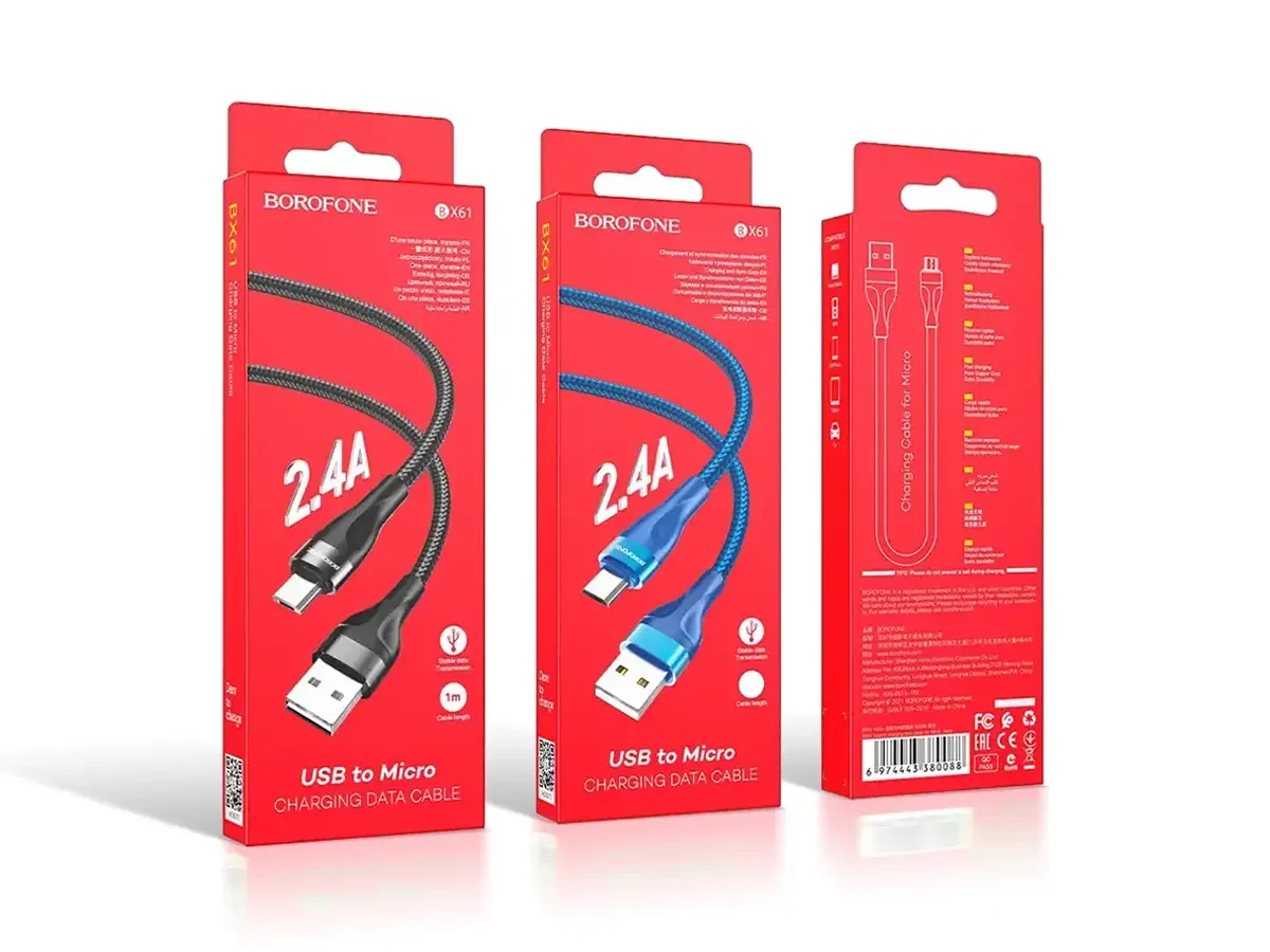 Кабель USB - micro USB Borofone BX61 Source 360шт 7310