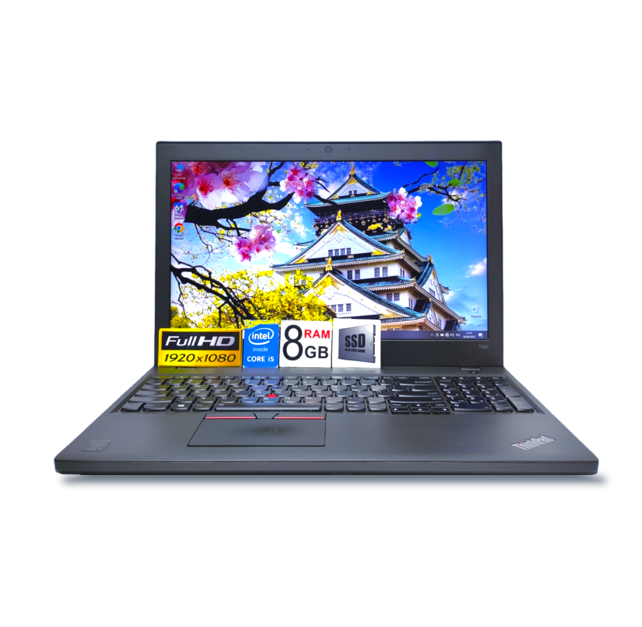 Бізнес Ультрабук Lenovo ThinkPad T550 15.6 FHD Core i5-5300U Ram 8GB  SSD 240GB Intel Intel HD Graphics 5500