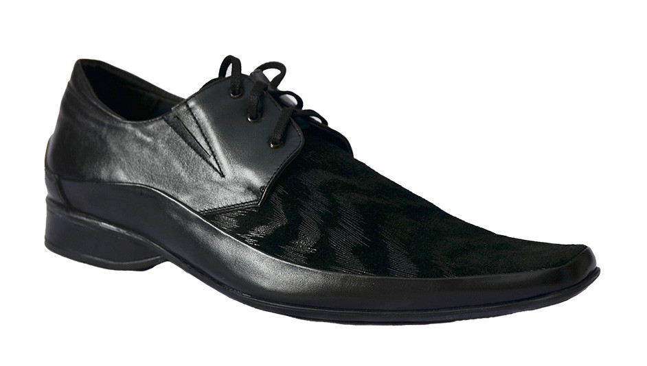 Чоловічі туфлі "Winner". Чорний. Натуральна шкіра + Замша (44р), фото 1