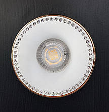 Накладний світильник із кришталевими елементами 10 см золото, фото 5