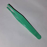 Пінцет 12см пластиковий для годування рептилій зелений