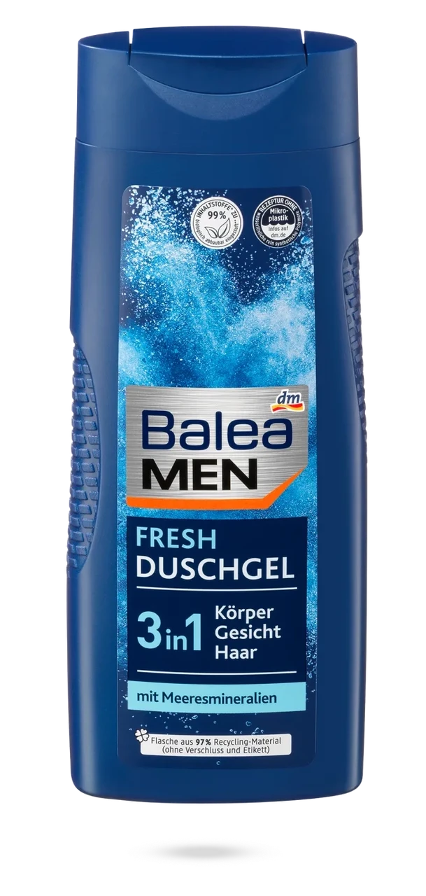 Гель для душа Balea Men 3 в 1 Fresh 300 мл