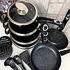 Набір посуду Edenberg ЗРОБИМО В ГЕРМАНІЇ  з мармуровим покриттям із 15 предметів, фото 2