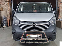 Кенгурятник для Opel Vivaro 2001-2014+ Передняя защита d 60 с надписью виваро