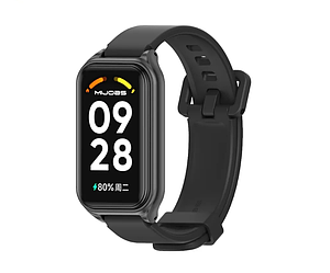 Силіконовий ремінець Mijobs Classic для фітнес браслета Xiaomi Redmi Smart Band 2 - Black