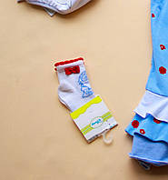 Милые детские носки для девочки с красным бантиком 0-2 BRUMS Италия 131BELJ002 Белый 1(18/20).Топ! .Хит!
