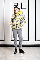 Стильна дитяча куртка для дівчинки iDO Італія 4 R954/00 Жовтий <unk> Верхній одяг для дівчаток 164.Топ!.Хіт!