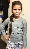 Теплый детский свитер для девочки SILVIAN HEACH Италия MDJI6035MA Серый .Хит!