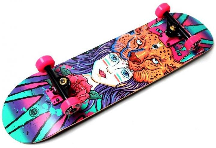 Скейтборд дерев'яний від Fish Skateboard "Girl and Tiger"