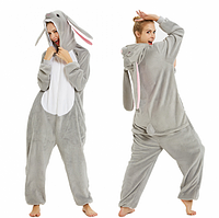 Пижама кигуруми для детей и взрослых Негодяй кролик|кенгуруми.Топ! 158 см, Модный кигуруми Негодяй кролик 158